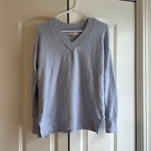 LOFT Light Blue V-Neck Sweater